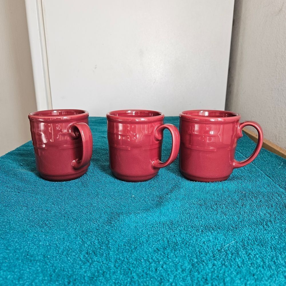 Longaberger Mug 3 Pcs In Paprika